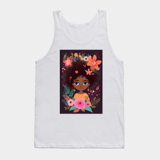 Little Fairy in the Floral Garden Tank Top